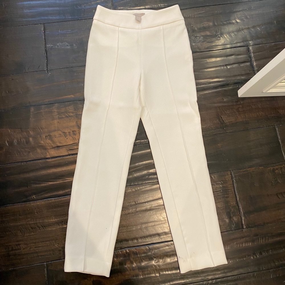 H & M white trousers